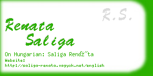 renata saliga business card